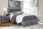 Furniture City Laplace - Ashley Furniture - Lodanna Queen Storage Bed and Nightstand - Queen Storage Bed and Nightstand - B214B44