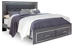 Lodanna King Storage Bed, 2 Chests and 2 Nightstands