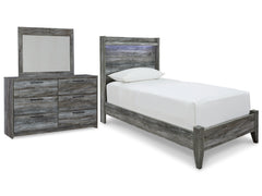 Furniture City Laplace - Ashley Furniture - Baystorm Twin Panel Bed, Dresser and Mirror - Twin Panel Bed, Dresser and Mirror - B221B68