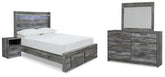 Furniture City Laplace - Ashley Furniture - Baystorm Full Storage Bed, Dresser, Mirror and Nightstand - Full Storage Bed, Dresser, Mirror and Nightstand - B221B90