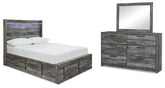 Furniture City Laplace - Ashley Furniture - Baystorm Full Panel Storage Bed, Dresser and Mirror - Full Panel Storage Bed, Dresser and Mirror - B221B70