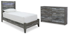 Furniture City Laplace - Ashley Furniture - Baystorm Twin Panel Bed and Dresser - Twin Panel Bed and Dresser - B221B63