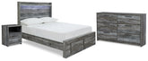 Furniture City Laplace - Ashley Furniture - Baystorm Full Panel Storage Bed, Dresser and Nightstand - Full Panel Storage Bed, Dresser and Nightstand - B221B58