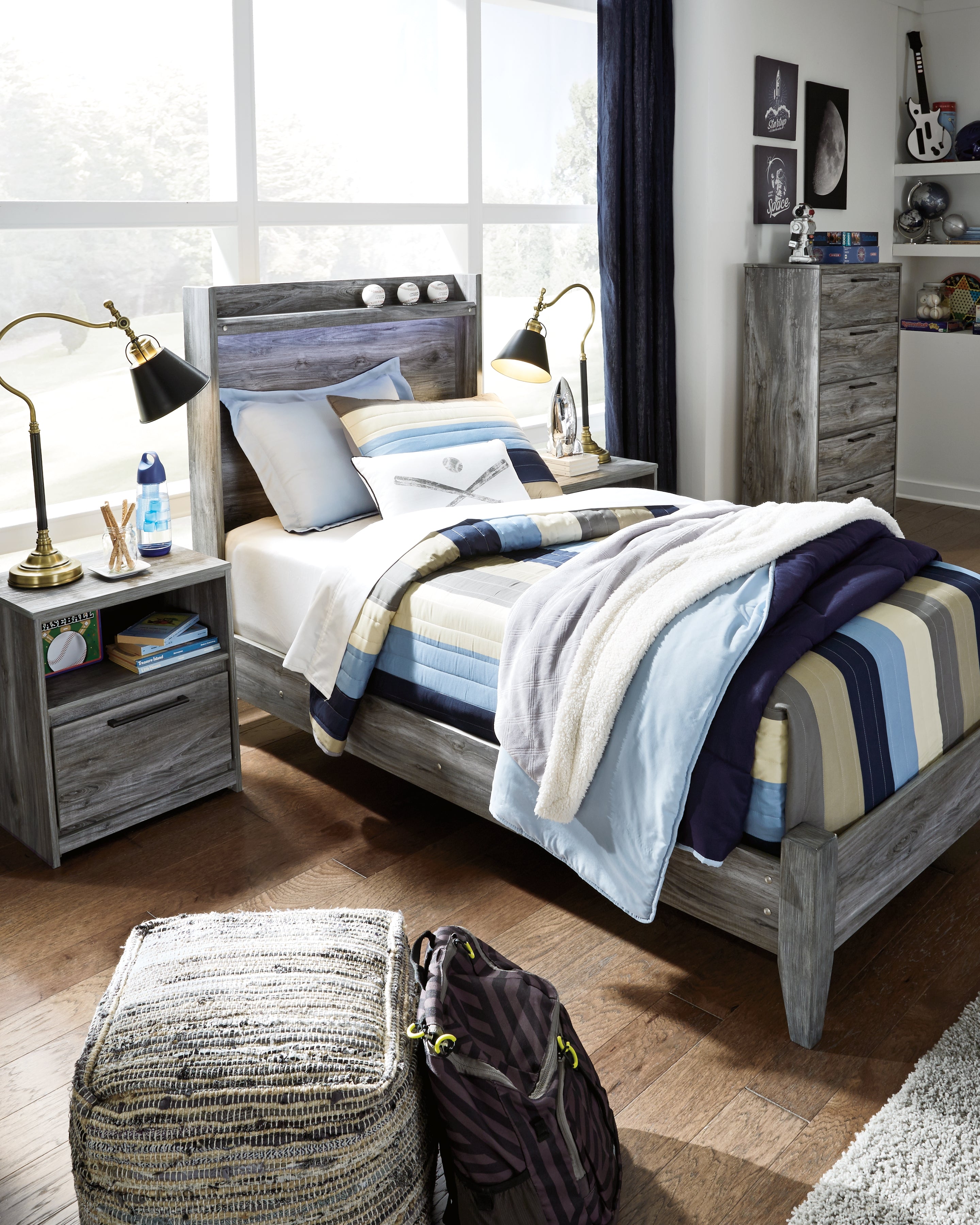 Furniture City Laplace - Ashley Furniture - Baystorm Twin Panel Bed - Twin Panel Bed - B221B20