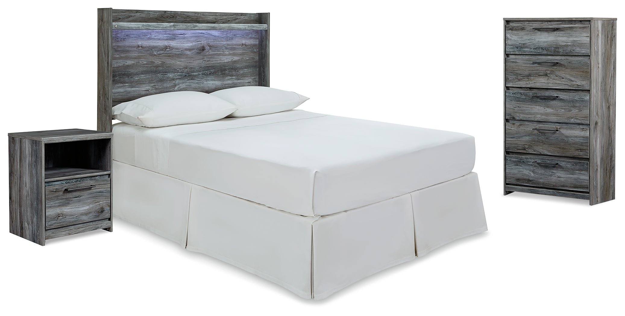 Furniture City Laplace - Ashley Furniture - Baystorm Full Panel Headboard, Chest and Nightstand - Full Panel Headboard, Chest and Nightstand - B221B60