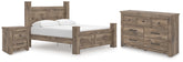 Furniture City Laplace - Ashley Furniture - Rusticott King Poster Bed, Dresser and Nightstand - King Poster Bed, Dresser and Nightstand - PCB2260B9