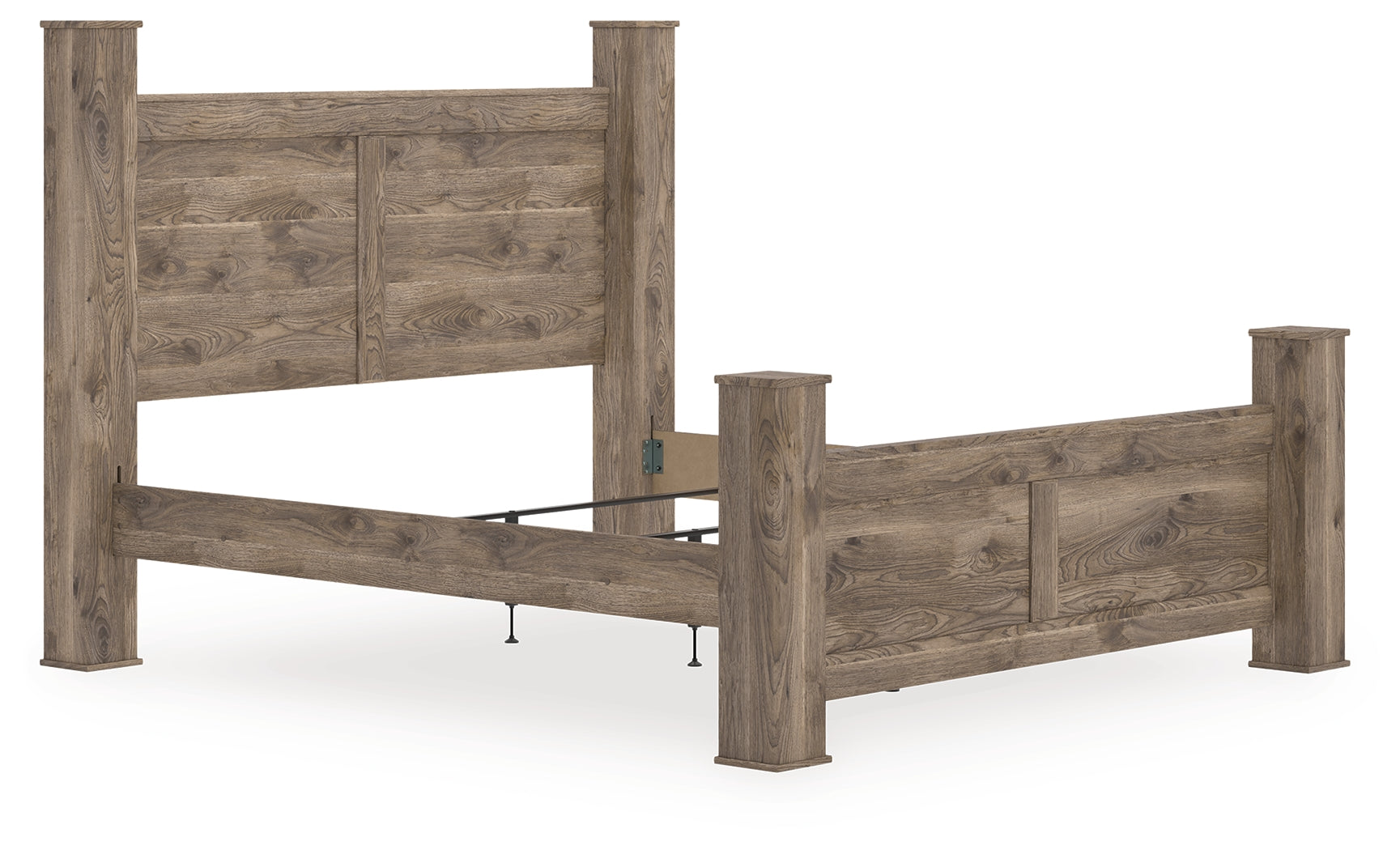 Furniture City Laplace - Ashley Furniture - Rusticott King Poster Bed - King Poster Bed - PCB2260B7