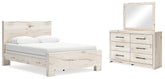 Furniture City Laplace - Ashley Furniture - Lawroy Queen Panel Bed, Dresser and Mirror - Queen Panel Bed, Dresser and Mirror - B2310B3