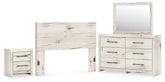 Furniture City Laplace - Ashley Furniture - Lawroy Queen Panel Headboard, Dresser and Nightstand - Queen Panel Headboard, Dresser and Nightstand - B2310B47