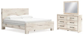 Furniture City Laplace - Ashley Furniture - Lawroy King Panel Bed, Dresser and Mirror - King Panel Bed, Dresser and Mirror - B2310B31