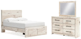 Furniture City Laplace - Ashley Furniture - Lawroy Full Panel Storage Bed, Dresser and Mirror - Full Panel Storage Bed, Dresser and Mirror - B2310B22