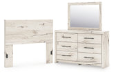 Furniture City Laplace - Ashley Furniture - Lawroy Full Panel Headboard, Dresser and Mirror - Full Panel Headboard, Dresser and Mirror - B2310B28