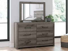 Furniture City Laplace - Ashley Furniture - Graystorm Dresser and Mirror - Dresser and Mirror - PCB2405B1