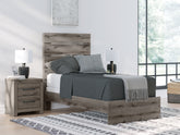 Furniture City Laplace - Ashley Furniture - Graystorm Twin Panel Bed - Twin Panel Bed - PCB2405B12