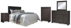 Furniture City Laplace - Ashley Furniture - Brinxton King Panel Headboard, Dresser, Mirror, Chest and 2 Nightstands - King Panel Headboard, Dresser, Mirror, Chest and 2 Nightstands - B249B15
