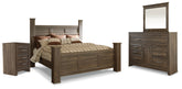 Furniture City Laplace - Ashley Furniture - Juararo King Poster Bed, Dresser, Mirror and Nightstand - King Poster Bed, Dresser, Mirror and Nightstand - B251B24