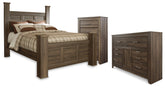 Furniture City Laplace - Ashley Furniture - Juararo Queen Poster Bed, Dresser and Chest - Queen Poster Bed, Dresser and Chest - B251B44