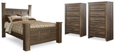 Furniture City Laplace - Ashley Furniture - Juararo Queen Poster Bed and 2 Chests - Queen Poster Bed and 2 Chests - B251B29