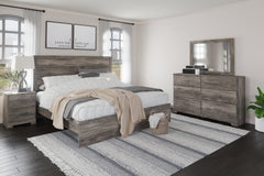 Furniture City Laplace - Ashley Furniture - Ralinksi King Panel Bed, Dresser, Mirror, and Nightstand - King Panel Bed, Dresser, Mirror, and Nightstand - B2587B8