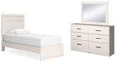 Furniture City Laplace - Ashley Furniture - Stelsie Twin Panel Bed, Dresser and Mirror - Twin Panel Bed, Dresser and Mirror - B2588B13