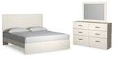 Furniture City Laplace - Ashley Furniture - Stelsie King Panel Bed, Dresser and Mirror - King Panel Bed, Dresser and Mirror - B2588B14