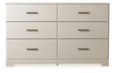 Furniture City Laplace - Ashley Furniture - Stelsie Dresser - Six Drawer Dresser - B2588-31