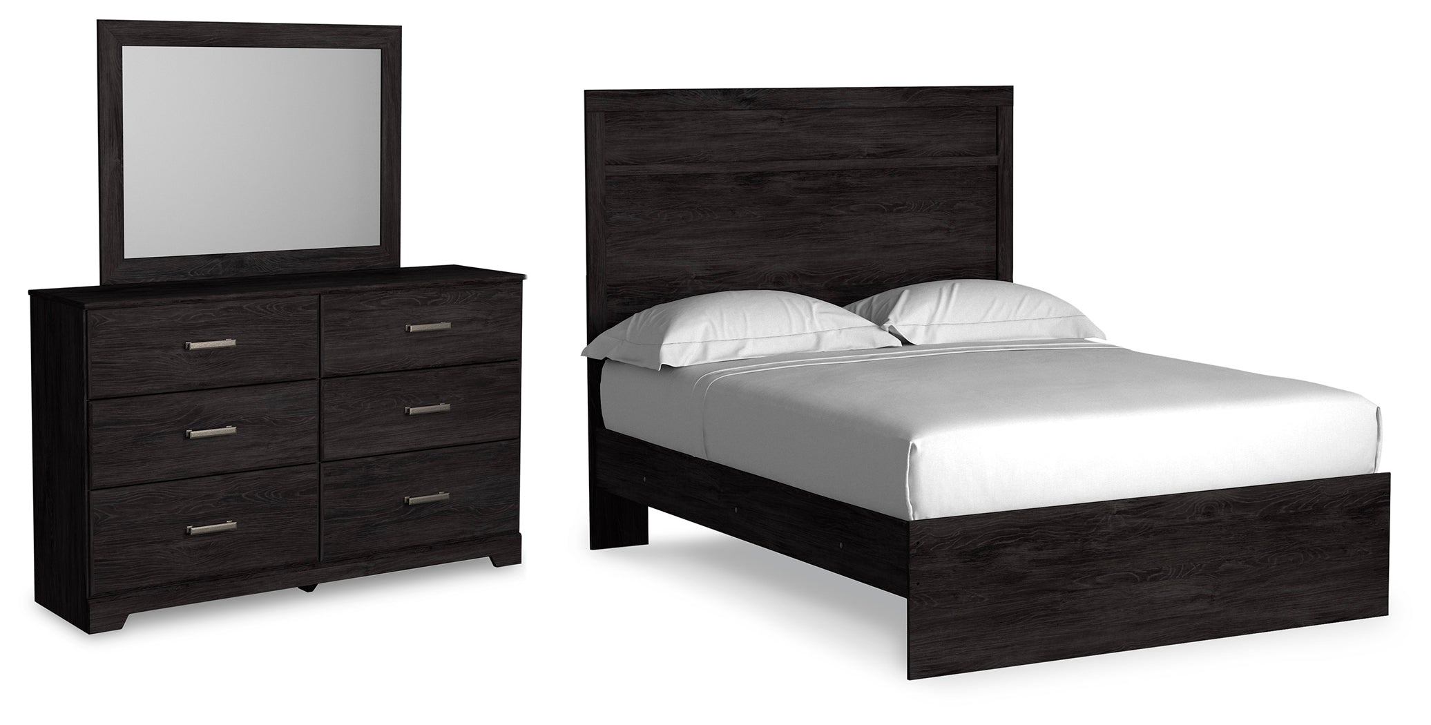Furniture City Laplace - Ashley Furniture - Belachime Full Panel Bed, Dresser and Mirror - Full Panel Bed, Dresser and Mirror - B2589B6