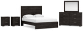 Furniture City Laplace - Ashley Furniture - Belachime Queen Panel Bed, Dresser, Mirror and 2 Nightstands - Queen Panel Bed, Dresser, Mirror and 2 Nightstands - B2589B17