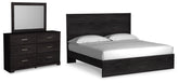 Furniture City Laplace - Ashley Furniture - Belachime King Panel Bed, Dresser and Mirror - King Panel Bed, Dresser and Mirror - B2589B13