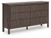 Furniture City Laplace - Ashley Furniture - Pamytta Dresser - Six Drawer Dresser / Brown - PCB2614-31