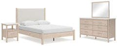 Furniture City Laplace - Ashley Furniture - Cadmori Queen Panel Bed, Dresser, Mirror and Nightstand - Queen Panel Bed, Dresser, Mirror and Nightstand - B2615B12