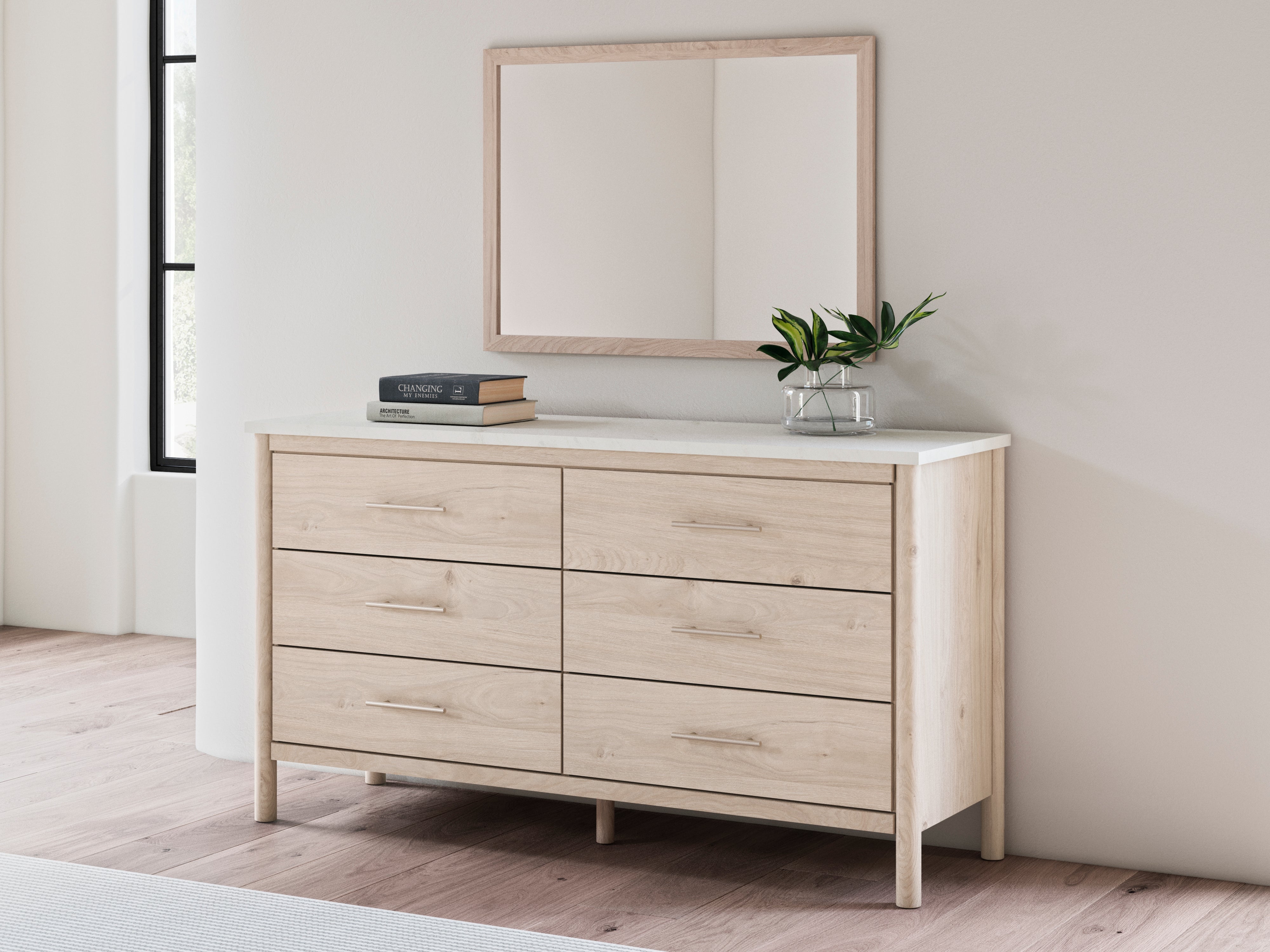 Furniture City Laplace - Ashley Furniture - Cadmori Dresser and Mirror - Dresser and Mirror - B2615B1