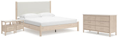 Furniture City Laplace - Ashley Furniture - Cadmori King Panel Bed, Dresser and 2 Nightstands - King Panel Bed, Dresser and 2 Nightstands - B2615B24