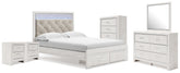 Furniture City Laplace - Ashley Furniture - Altyra Queen Storage Bed, Dresser Mirror, Chest and 2 Nightstands - Queen Storage Bed, Dresser Mirror, Chest and 2 Nightstands - B2640B72