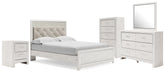 Furniture City Laplace - Ashley Furniture - Altyra Queen Upholstered Panel Bed, Dresser, Mirror, Chest and Nightstand - Queen Upholstered Panel Bed, Dresser, Mirror, Chest and Nightstand - B2640B62