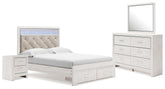 Furniture City Laplace - Ashley Furniture - Altyra Queen Panel Storage Bed with Mirrored Dresser and Nightstand - Queen Panel Storage Bed with Mirrored Dresser and Nightstand - B2640B31