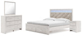 Furniture City Laplace - Ashley Furniture - Altyra King Upholstered Panel Storage Bed, Dresser, Mirror and Nightstand - King Upholstered Panel Storage Bed, Dresser, Mirror and Nightstand - B2640B32