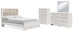 Furniture City Laplace - Ashley Furniture - Altyra Queen Bookcase Panel Bed, Dresser, Mirror and Chest - Queen Bookcase Panel Bed, Dresser, Mirror and Chest - B2640B43