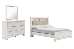 Furniture City Laplace - Ashley Furniture - Altyra Queen Panel Bookcase Bed, Dresser and Mirror - Queen Panel Bookcase Bed, Dresser and Mirror - B2640B11