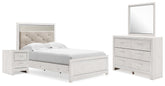 Furniture City Laplace - Ashley Furniture - Altyra Full Panel Bed, Dresser, Mirror and Nightstand - Full Panel Bed, Dresser, Mirror and Nightstand / White - B2640B41
