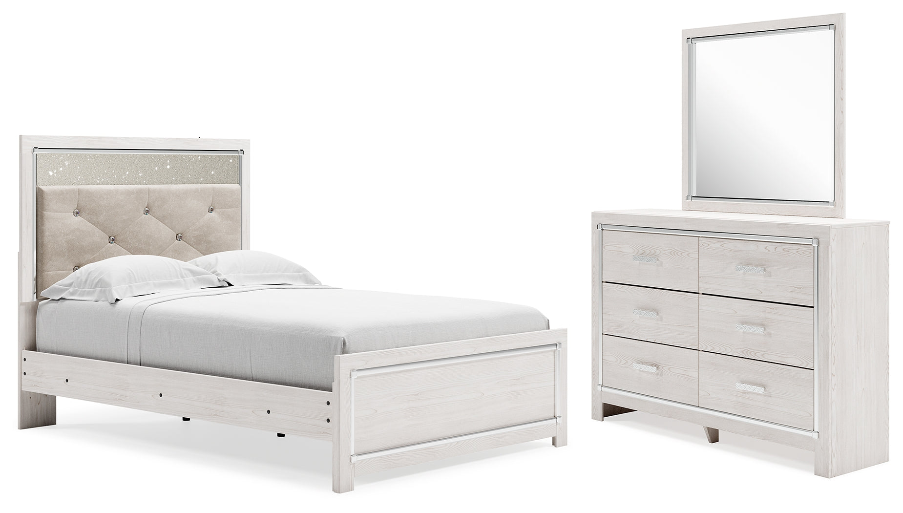 Furniture City Laplace - Ashley Furniture - Altyra Full Panel Bed, Dresser and Mirror - Full Panel Bed, Dresser and Mirror - B2640B9
