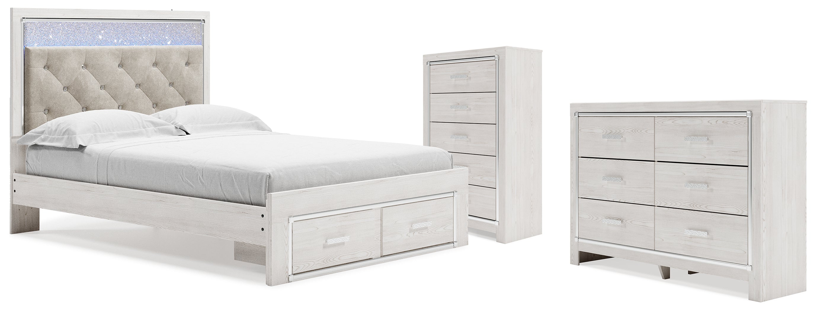 Furniture City Laplace - Ashley Furniture - Altyra Queen Storage Bed, Dresser and Chest - Queen Storage Bed, Dresser and Chest - B2640B64