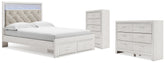 Furniture City Laplace - Ashley Furniture - Altyra Queen Storage Bed, Dresser and Chest - Queen Storage Bed, Dresser and Chest - B2640B64