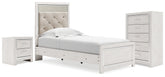 Furniture City Laplace - Ashley Furniture - Altyra Twin Panel Bed, Chest and Nightstand - Twin Panel Bed, Chest and Nightstand - B2640B60