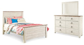Furniture City Laplace - Ashley Furniture - Willowton Full Panel Bed, Dresser and Mirror - Full Panel Bed, Dresser and Mirror - B267B54