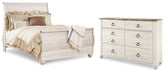 Furniture City Laplace - Ashley Furniture - Willowton Queen Sleigh Bed and Dresser - Queen Sleigh Bed and Dresser - B267B67