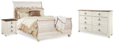 Furniture City Laplace - Ashley Furniture - Willowton Queen Sleigh Bed, Dresser and Nightstand - Queen Sleigh Bed, Dresser and Nightstand - B267B59