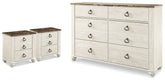 Furniture City Laplace - Ashley Furniture - Willowton Dresser and 2 Nightstands - Dresser and 2 Nightstands - B267B60