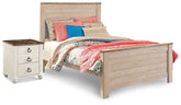 Furniture City Laplace - Ashley Furniture - Willowton Full Panel Bed and Nightstand - Full Panel Bed and Nightstand - B267B41