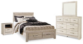Furniture City Laplace - Ashley Furniture - Bellaby Queen Panel Storage Bed, Dresser, Mirror and Nightstand - Queen Panel Storage Bed, Dresser, Mirror and Nightstand - B331B11